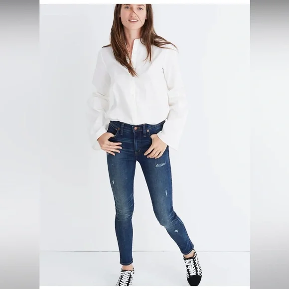 Madewell 9 High Rise Skinny Jeans Distressed Edition 25 new no tags Jeans